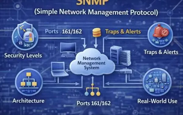 SNMP Simple Network Management Protocol: Architecture, Ports, Security Levels, Traps, and Real-World Use in Computer Networks