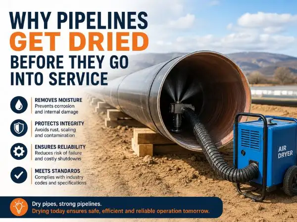 Why Pipelines Get Dried Before They Go Into Service
